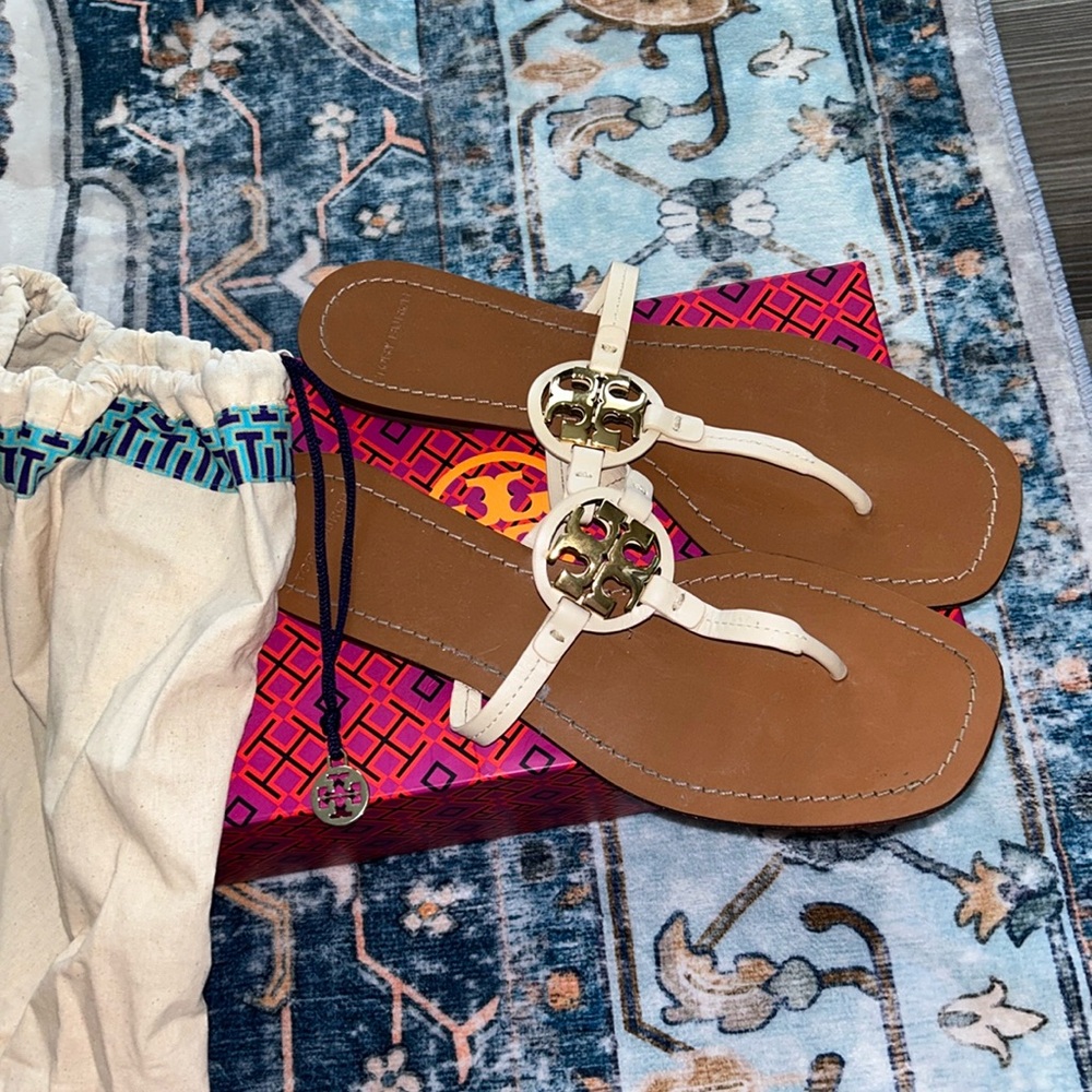 Tory Burch mini miller leather thong sandal